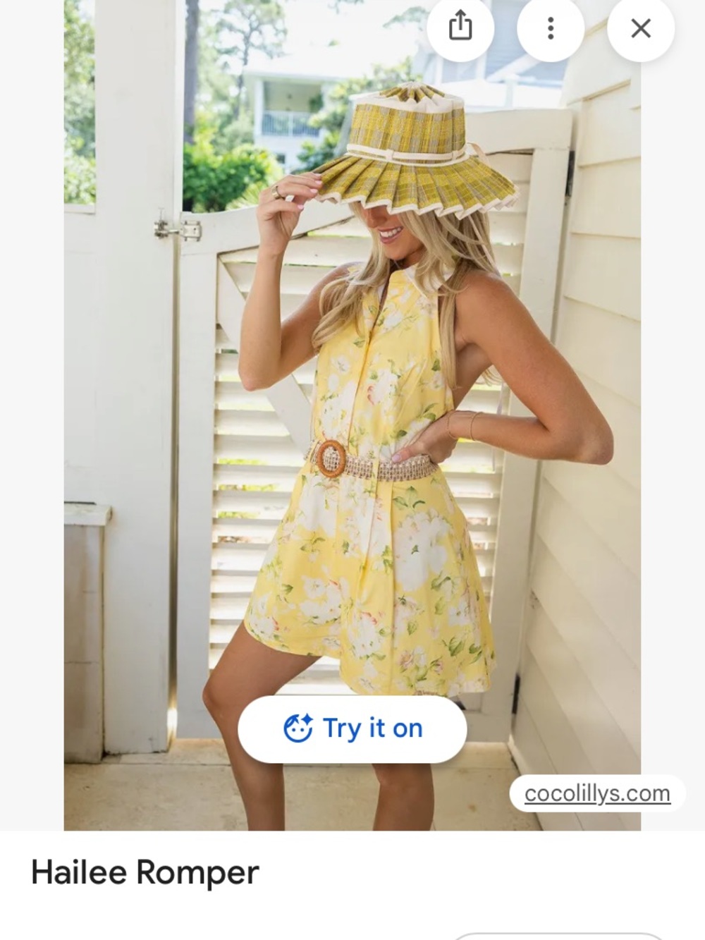 ISO- MOTF belted romper xs